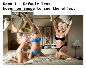 A jQuery plug-in for Lens Effect Image Zooming